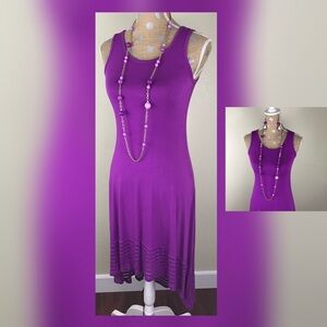 Spence High Low Purple Sleeveless  Dress